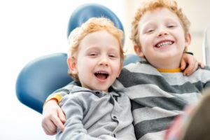 two boys smiling