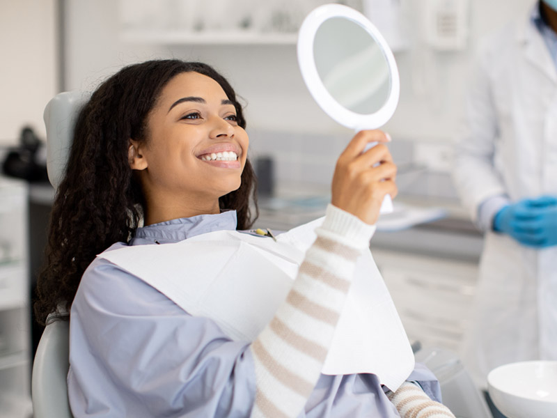 woman at dental appointment