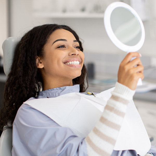 woman at dental appointment