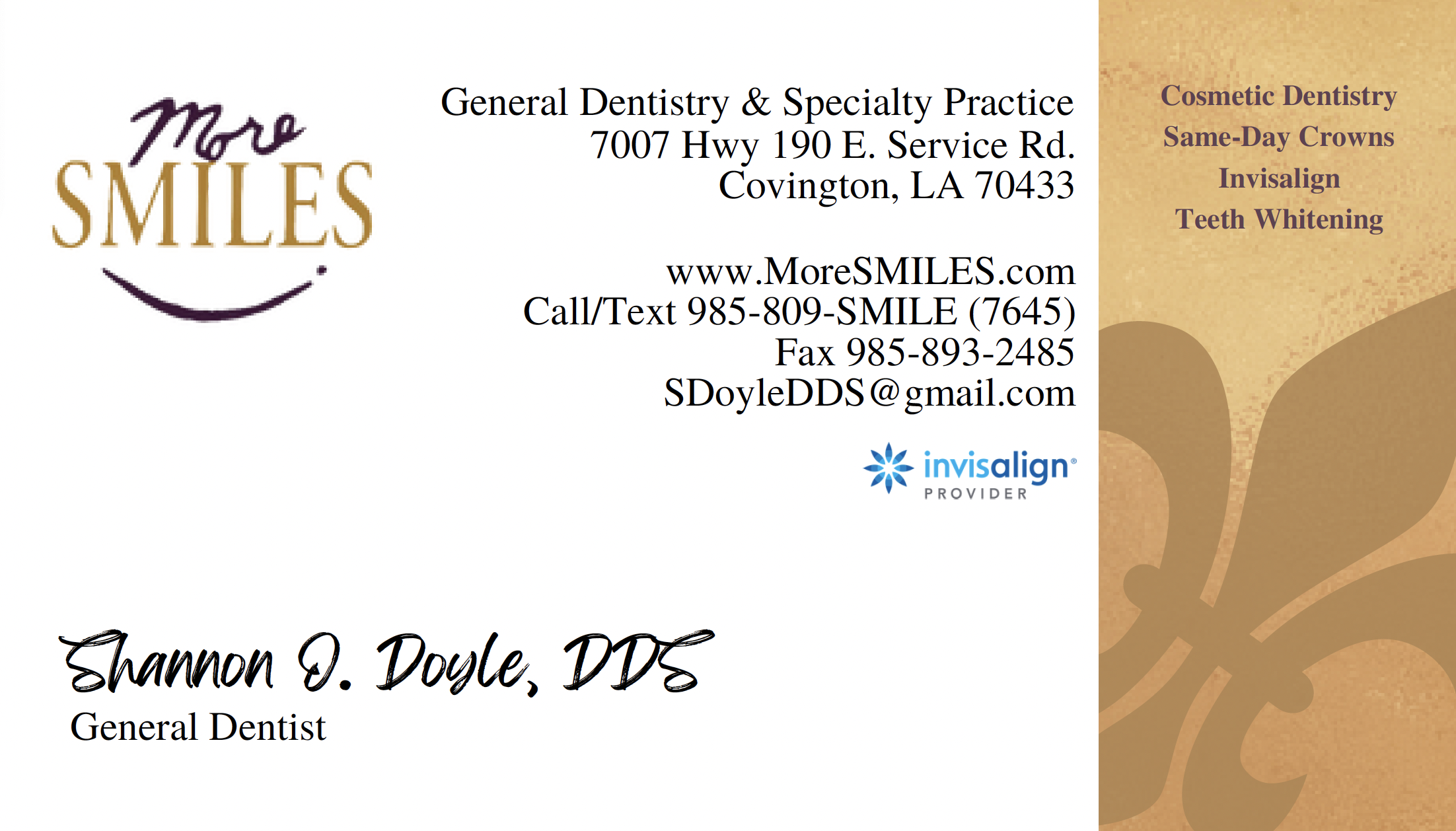 Doyle business card