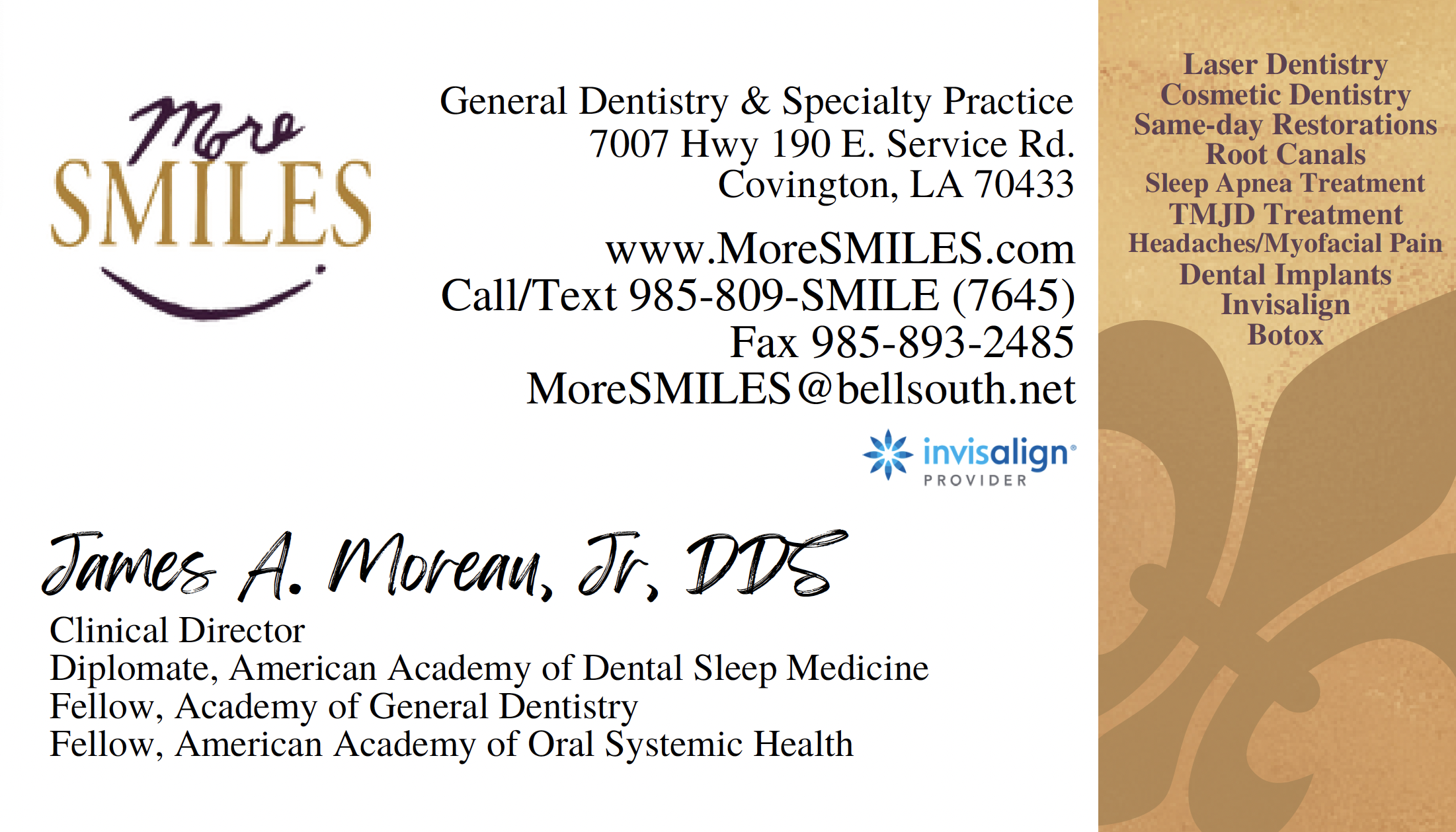 moreau business card